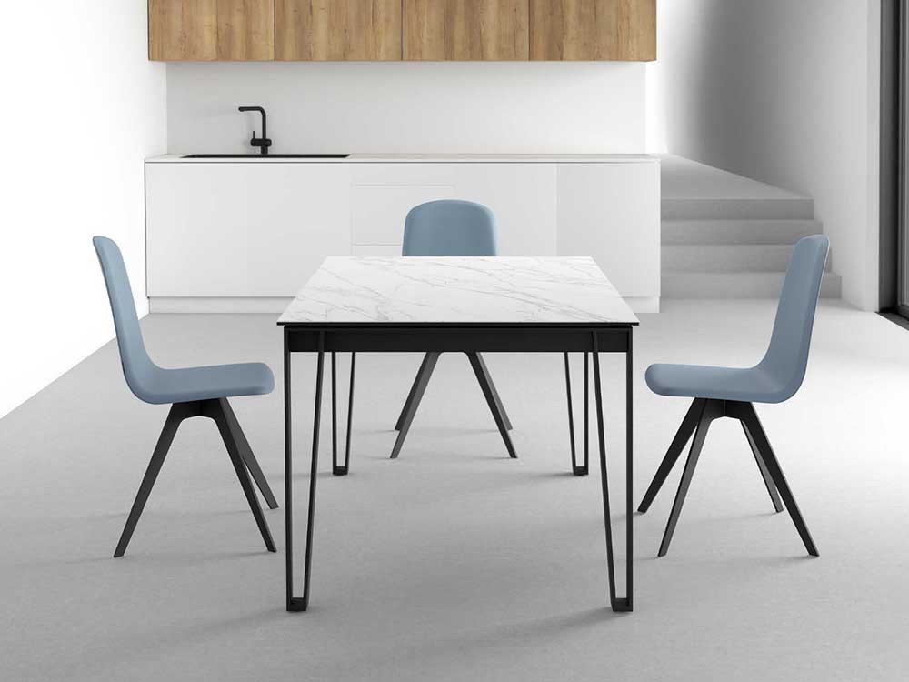 Mesa de cocina o comedor extensible Osaka Porcelánico de Cancio - 3