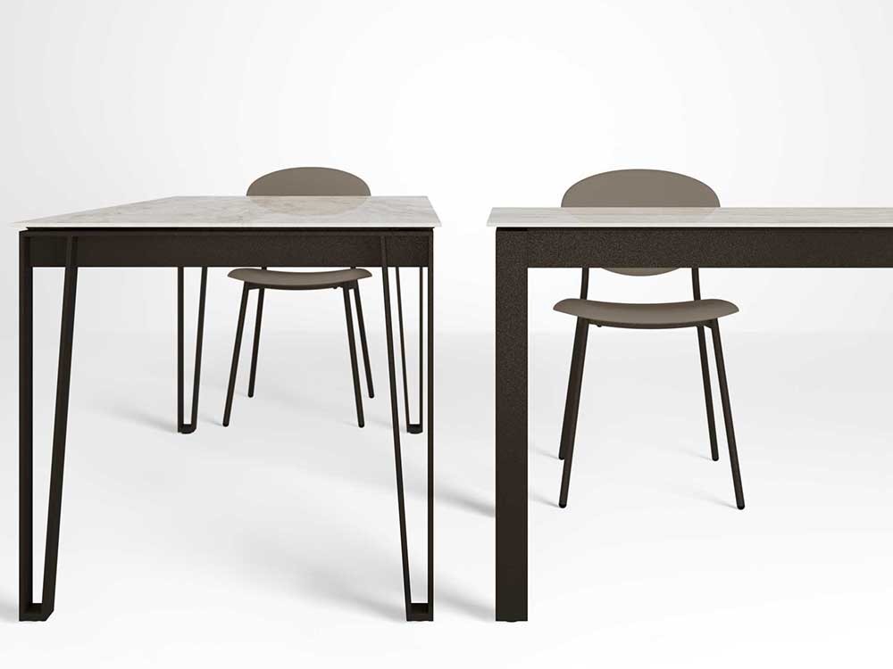 Mesa extensible de cocina o comedor Lando porcelánico de Cancio - 8