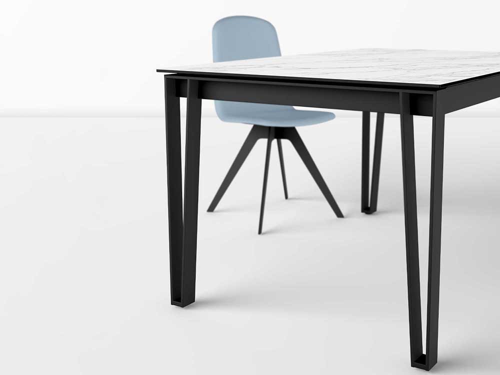 Mesa extensible de cocina o comedor Lando porcelánico de Cancio - 10