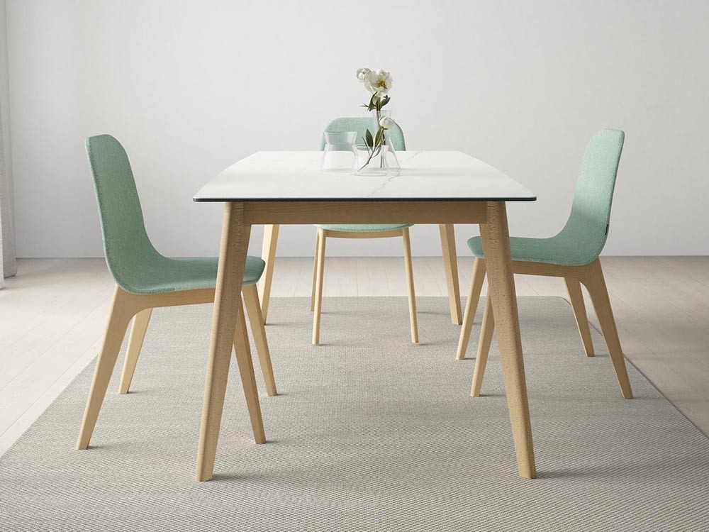 Mesa extensible de comedor o cocina Atlas porcelánico de Cancio - 7