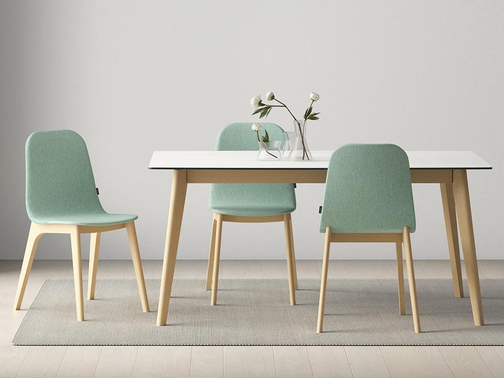 Mesa extensible de comedor o cocina Atlas porcelánico de Cancio - 1