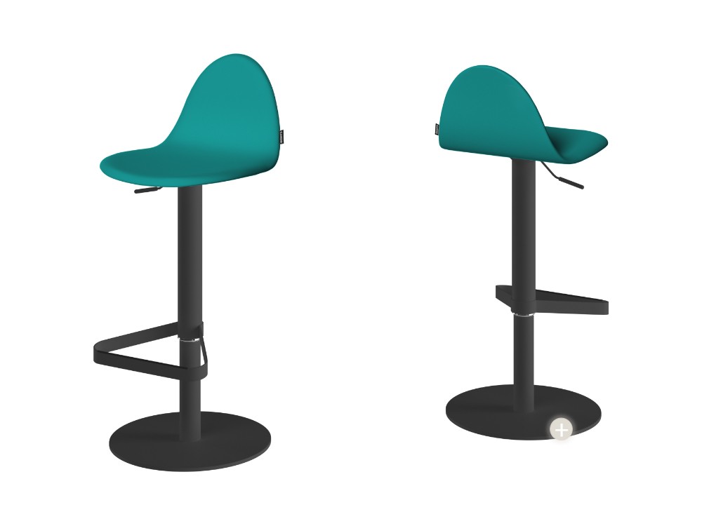 Taburete elevable Tabú tapizado en textil o vinílico de Cancio - 3