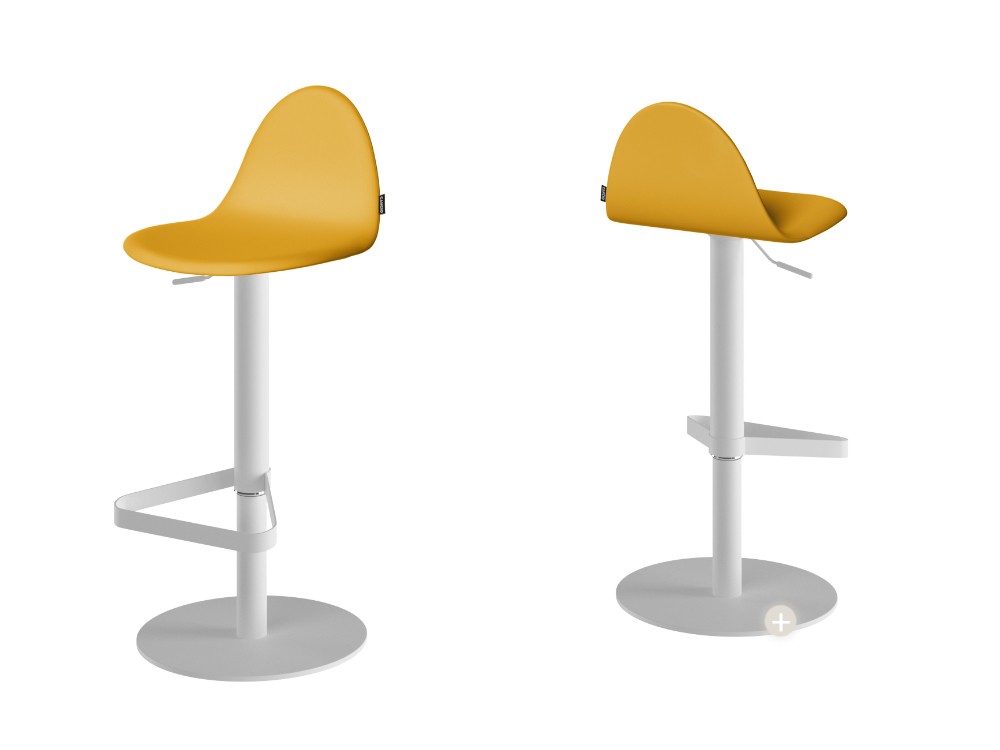 Taburete elevable Tabú tapizado en textil o vinílico de Cancio - 4