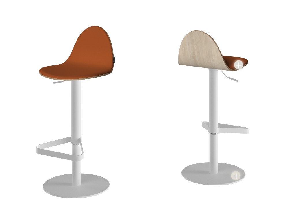 Taburete elevable Tabú Tessuto de Cancio - 5