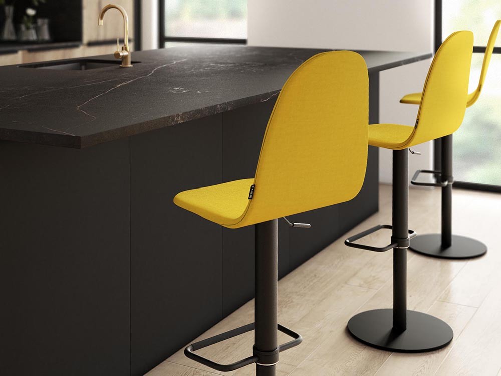 Taburete de cocina elevable Play tapizado de Cancio - 6