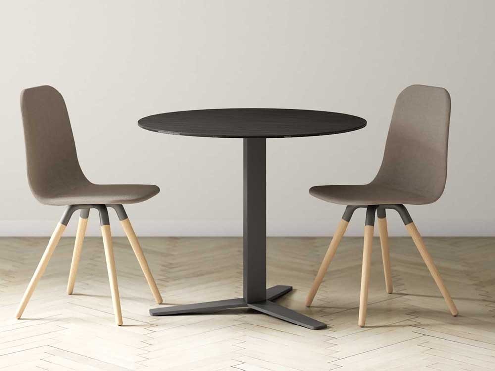 Silla de diseño nórdico Nuba tapizada de Cancio - 1