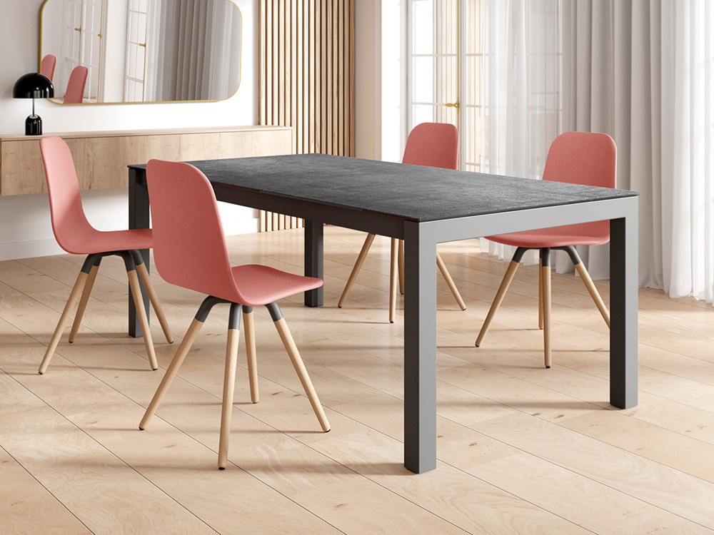 Silla de diseño nórdico Nuba tapizada de Cancio - 3