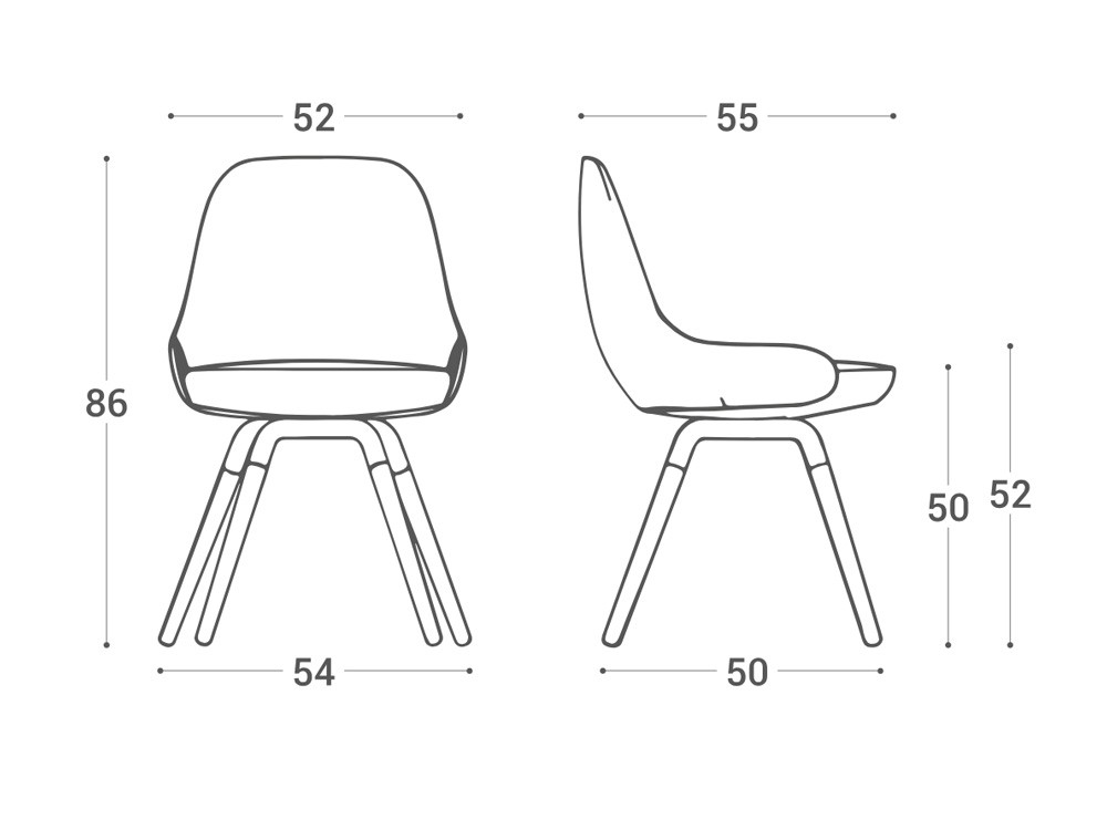 Silla de diseño nórdico Nuba L de Cancio - 1Silla de diseño nórdico Nuba L de Cancio - 5