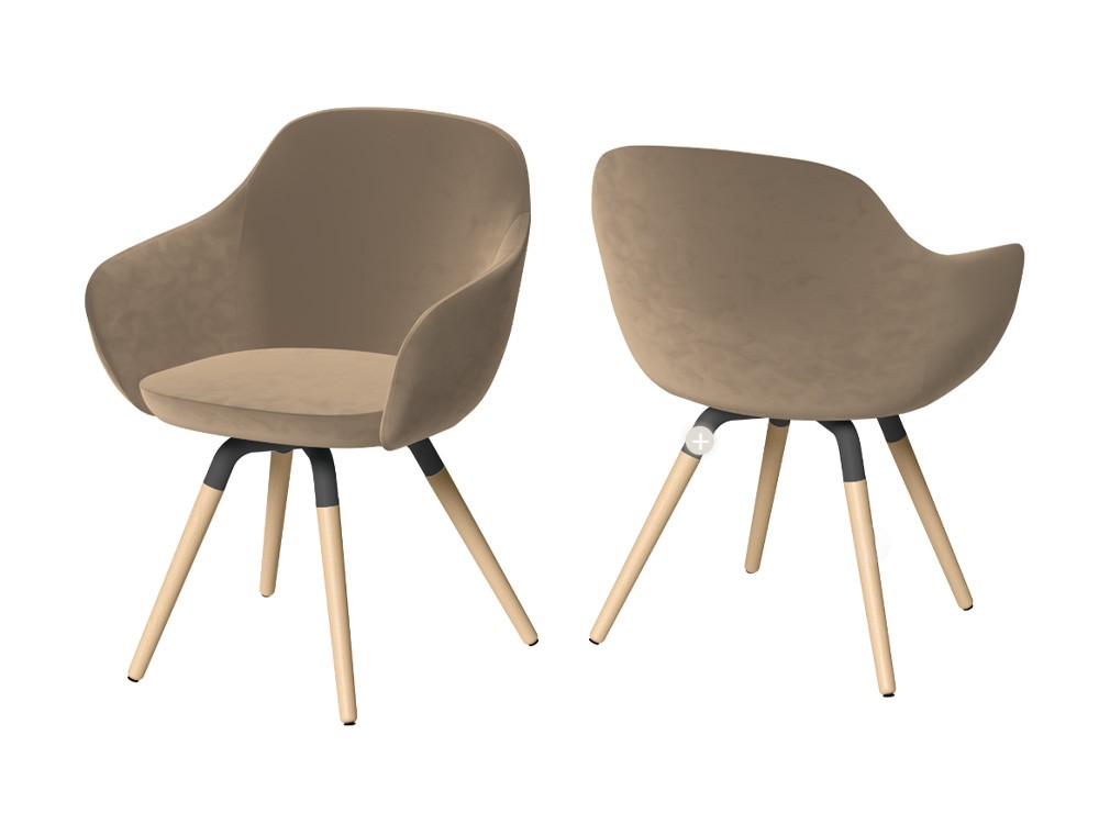 Sillón de diseño nórdico Nuba XL de Cancio - 2