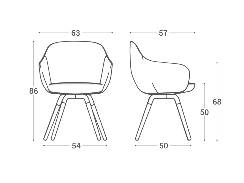 Sillón de diseño nórdico Nuba XL de Cancio - 5