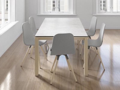 Mesa de cocina o comedor Quadra Nova Porcelánico de Cancio - 5