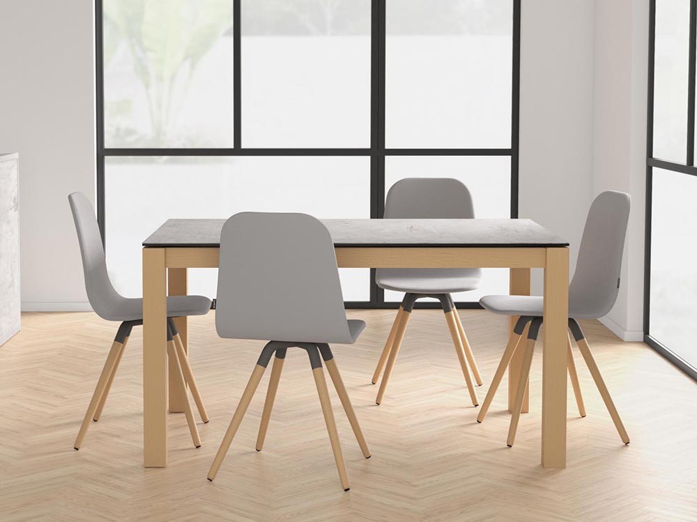 Mesa de cocina o comedor Quadra Nova Porcelánico de Cancio - 1