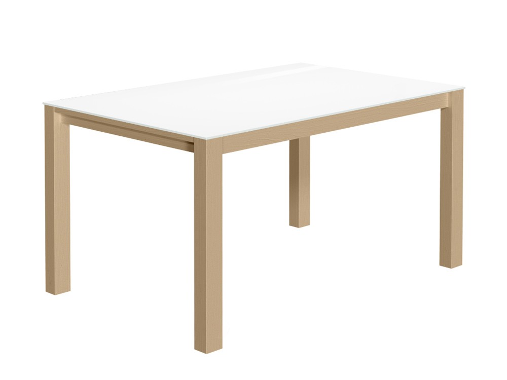 Mesa extensible de cocina o comedor Quadra Nova cristal de Cancio - 5