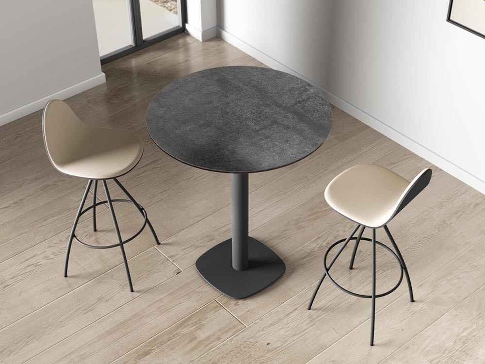 Taburete giratorio Petris Tessuto