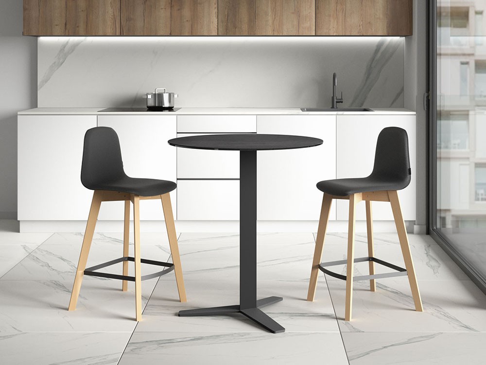 Taburete alto Dolce Tapizado de Cancio - 2