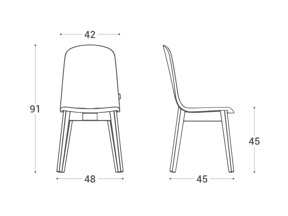 Silla de comedor o cocina Dolce Madera de Cancio - 5