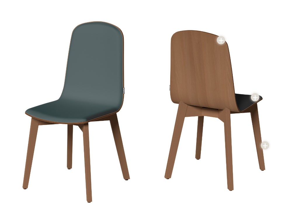 Silla de cocina o comedor Dolce Tessuto de Cancio - 4