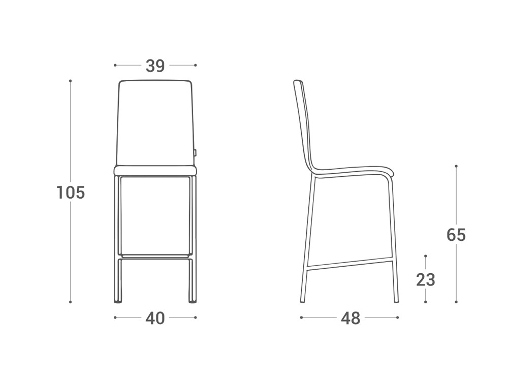Taburete alto de cocina City de Cancio - 6