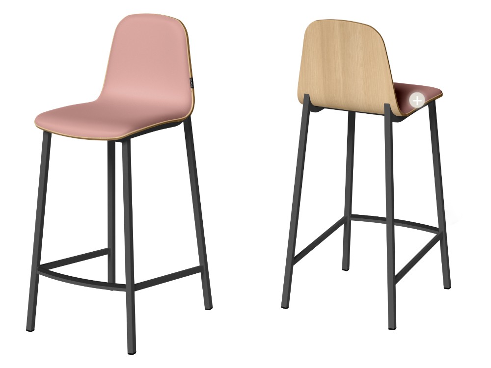 Taburete alto de cocina Moly Tessuto de Cancio - 2