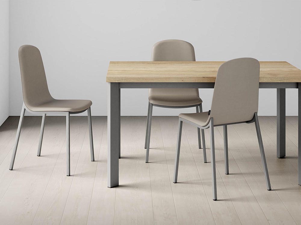 Silla de cocina o comedor tapizada Moly de Cancio - 1