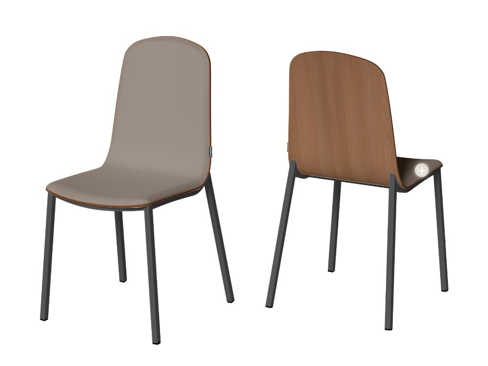 Silla de comedor o cocina Moly Tessuto de Cancio - 2