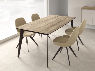 Mesa extensible Infinity porcelánico de Cancio - 1