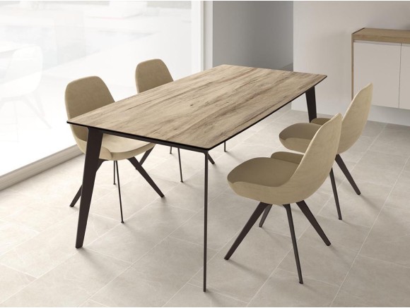 Mesa extensible Infinity porcelánico de Cancio - 1