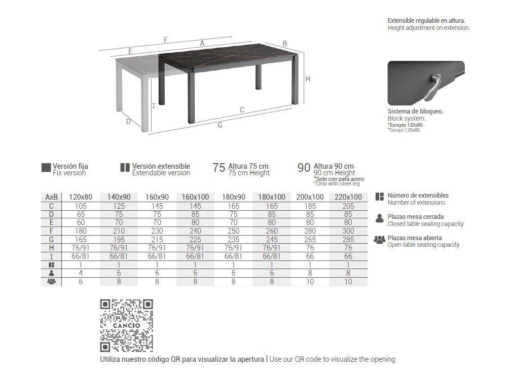 Mesa extensible Kerala Dekton de Cancio - 3