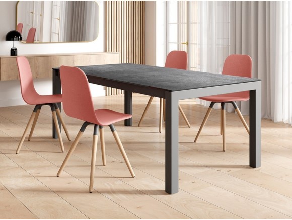 Mesa de cocina o comedor extensible Tokio Porcelánico de Cancio - 1