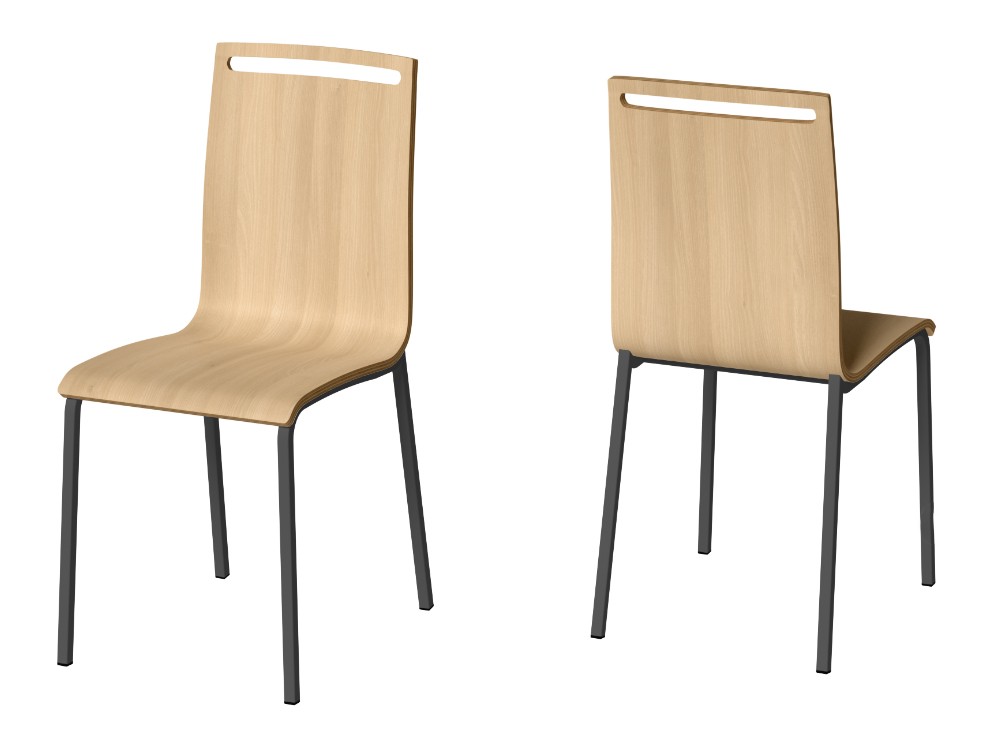 Silla de cocina de madera Nera Cancio - 3