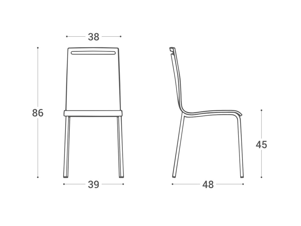 Silla de cocina de madera Nera Cancio - 6