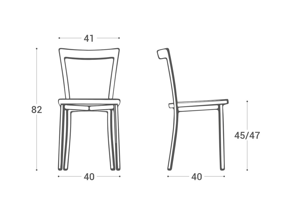 Silla de cocina Cancio Spirit de madera - 3