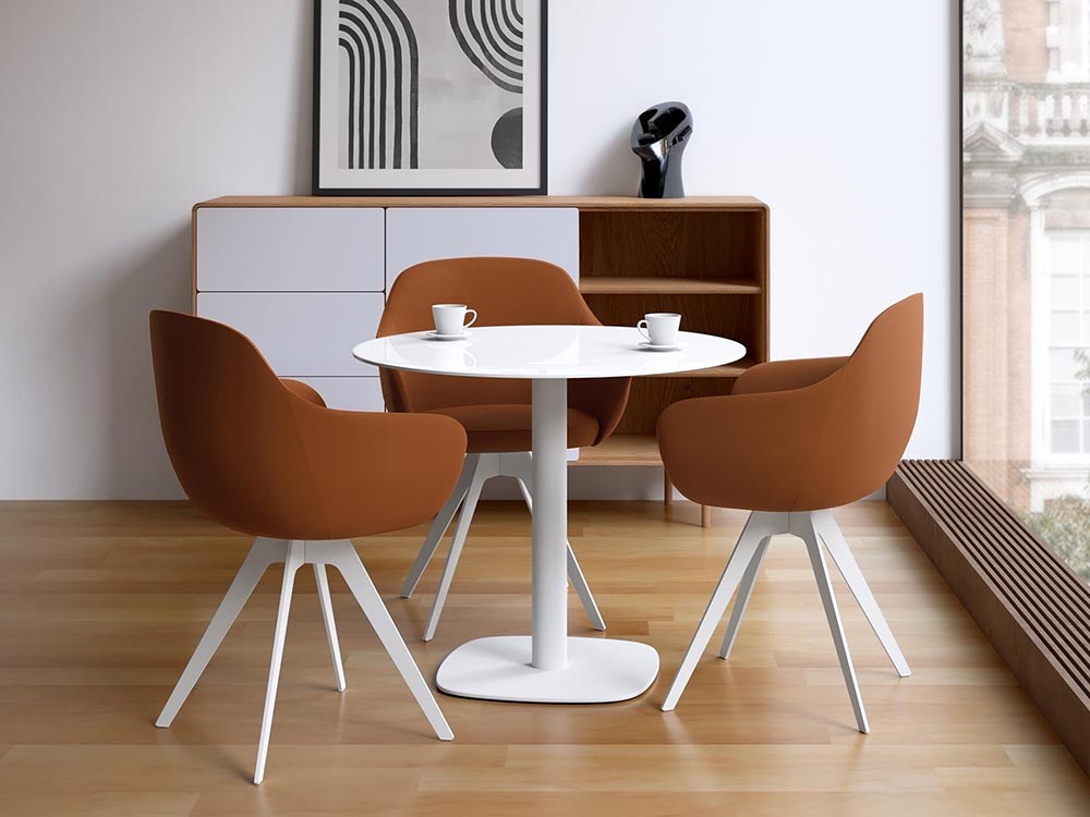 Mesa redonda de cocina Circus Cristal de Cancio - 1