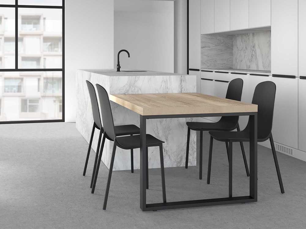 Barra de cocina Fix con pata de aluminio y sobre laminado de Cancio - 1