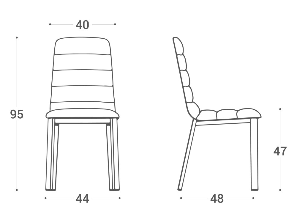 Silla de comedor o cocina Pulsar Tapizada de Cancio - 6