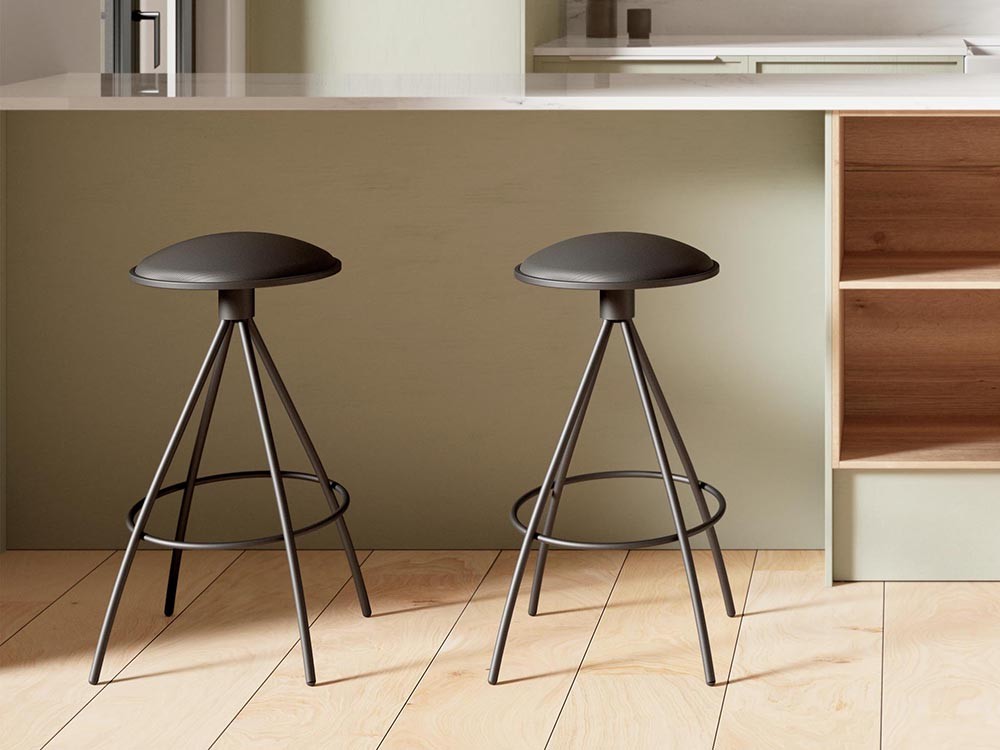 Taburete alto giratorio Mambo Tapizado de Cancio - 1