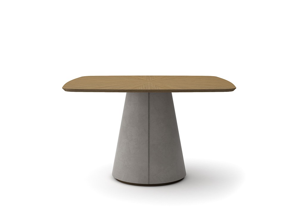 Mesa cuadrada fija de comedor XVII Madera de A. Brito - 4