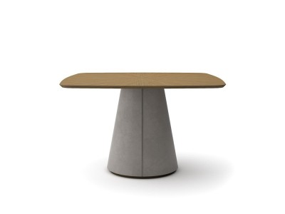 Mesa cuadrada fija de comedor XVII Madera de A. Brito - 4