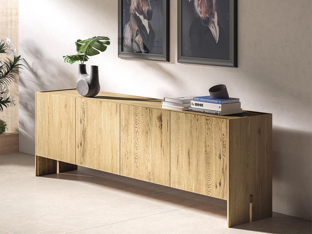 Aparador Arbor de madera maciza de roble Devina Nais - 2