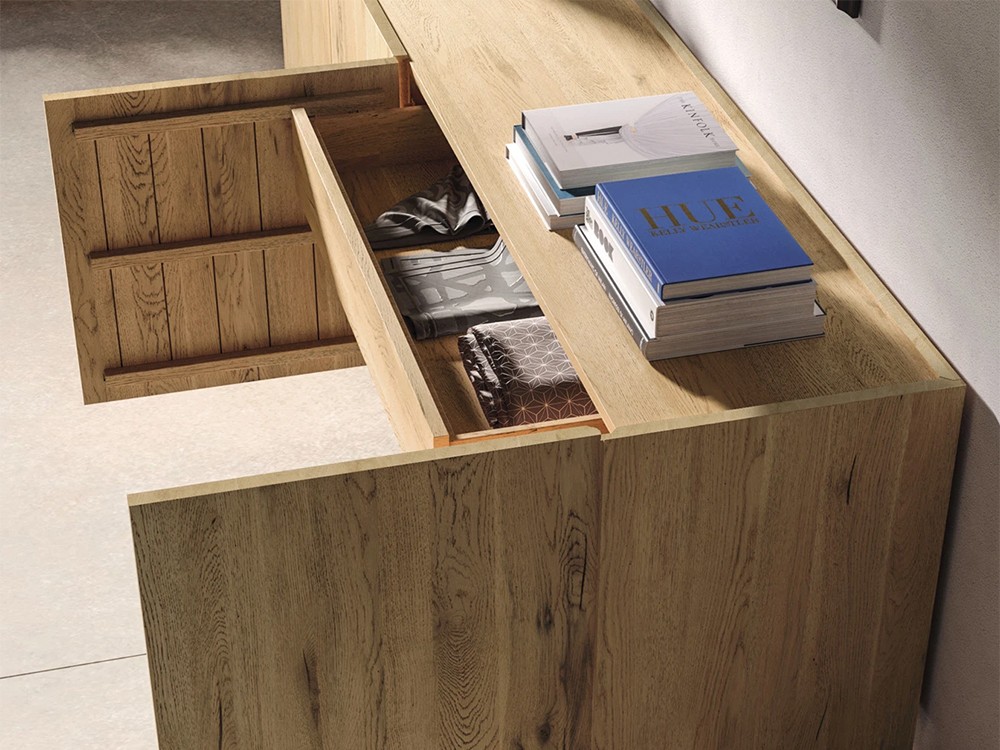Aparador Arbor de madera maciza de roble Devina Nais - 6