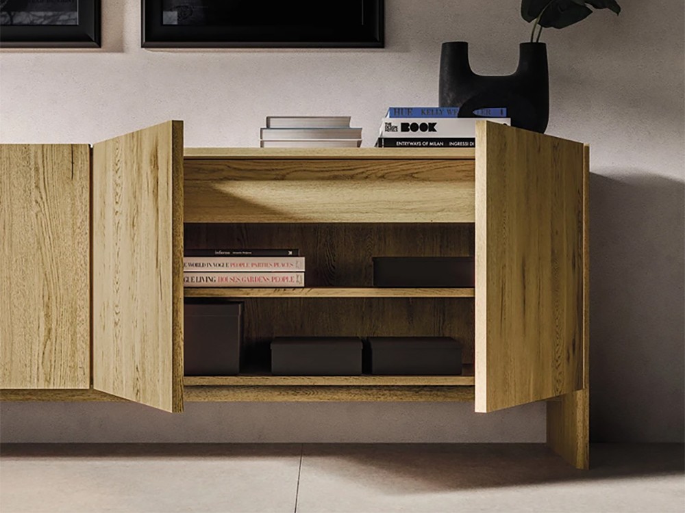 Aparador Arbor de madera maciza de roble Devina Nais - 7