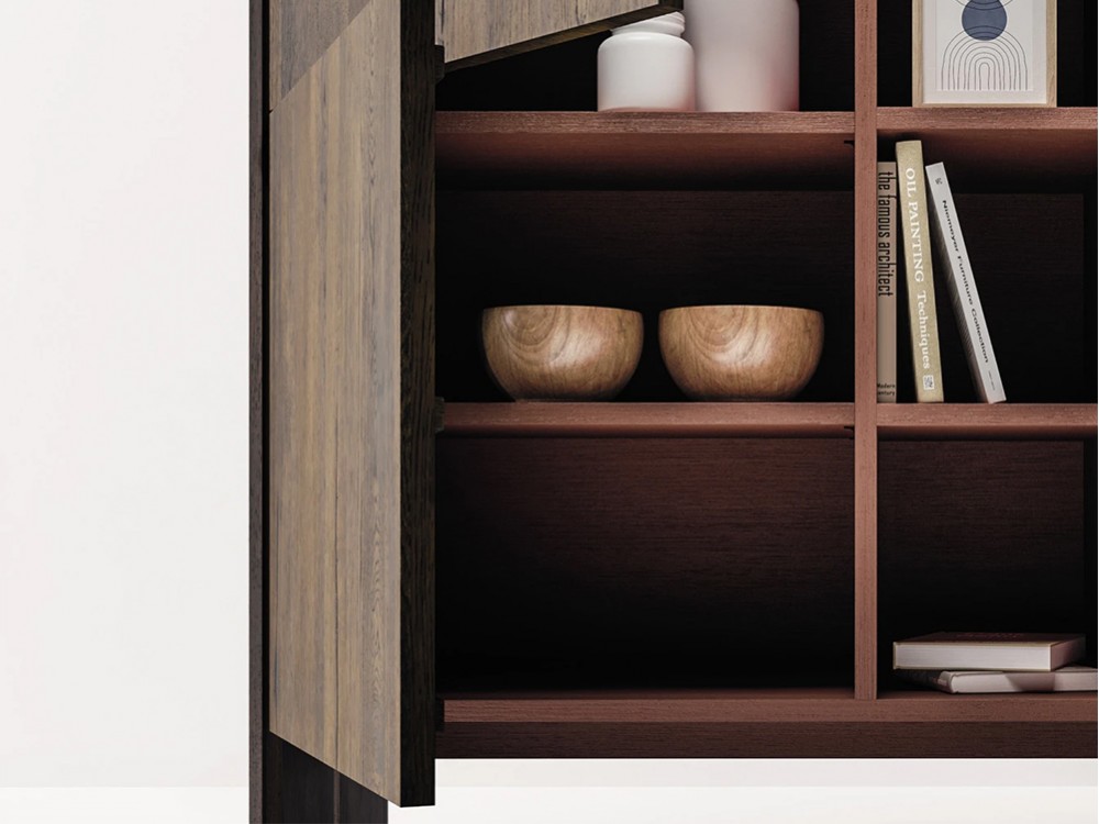 Aparador Cubo Arbor de madera maciza de Roble Devina Nais - 5 Aparador Cubo Arbor de madera maciza de Roble Devina Nais - 5