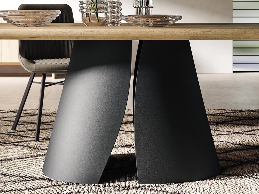 Mesa para comedor ovalada Cosmopolitan Shell de madera Devina Nais - 10