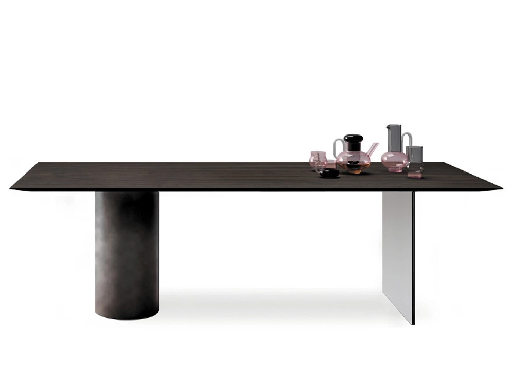 Mesa de comedor fija roble Manhattan Pillar Mix de Devina Nais - 2