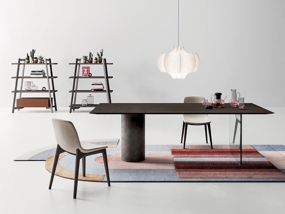 Mesa de comedor fija roble Manhattan Pillar Mix de Devina Nais - 8