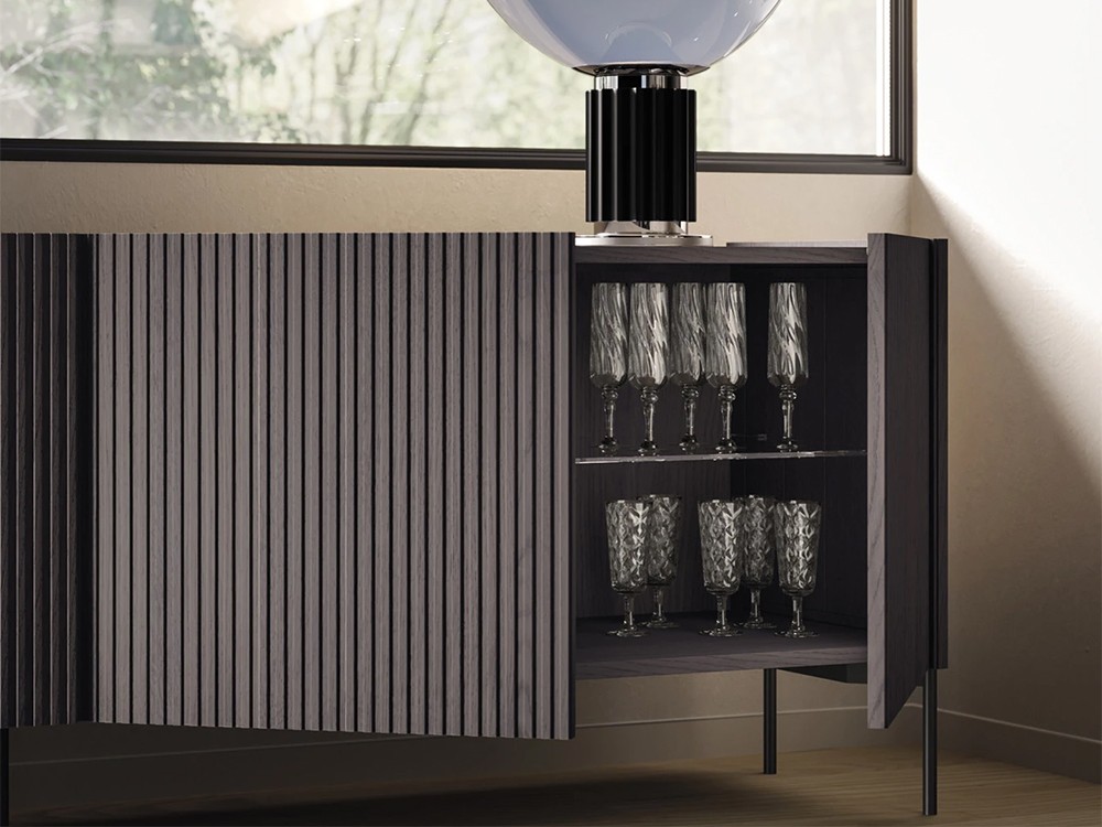 Aparador bajo de madera de roble Zero.22 Devina Nais - 3