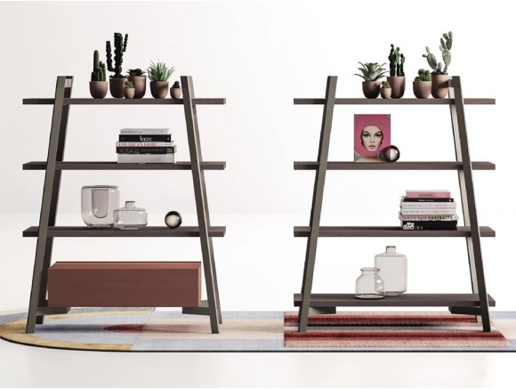 Librería Step de madera de roble Devina Nais - 1