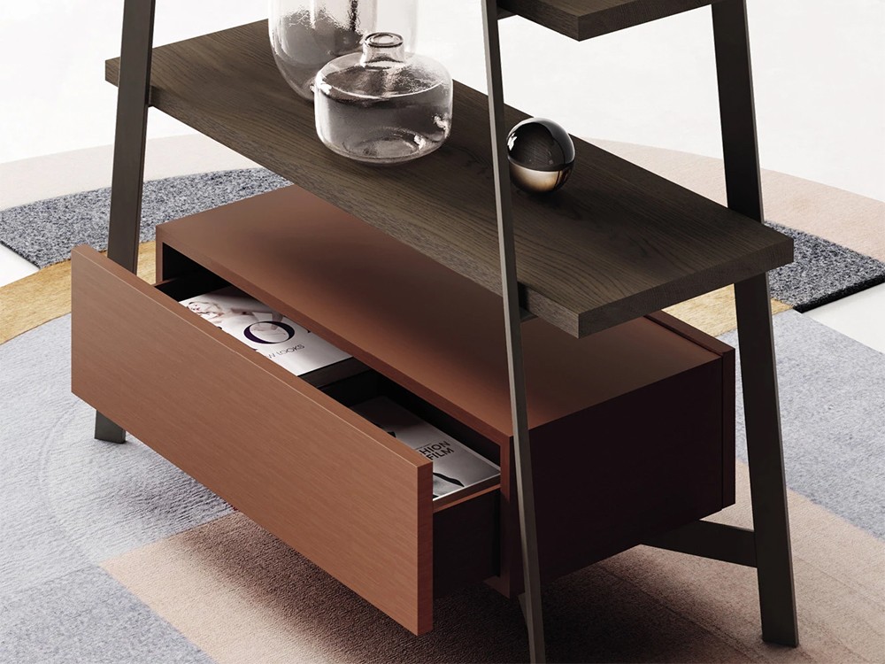 Librería Step de madera de roble Devina Nais - 10