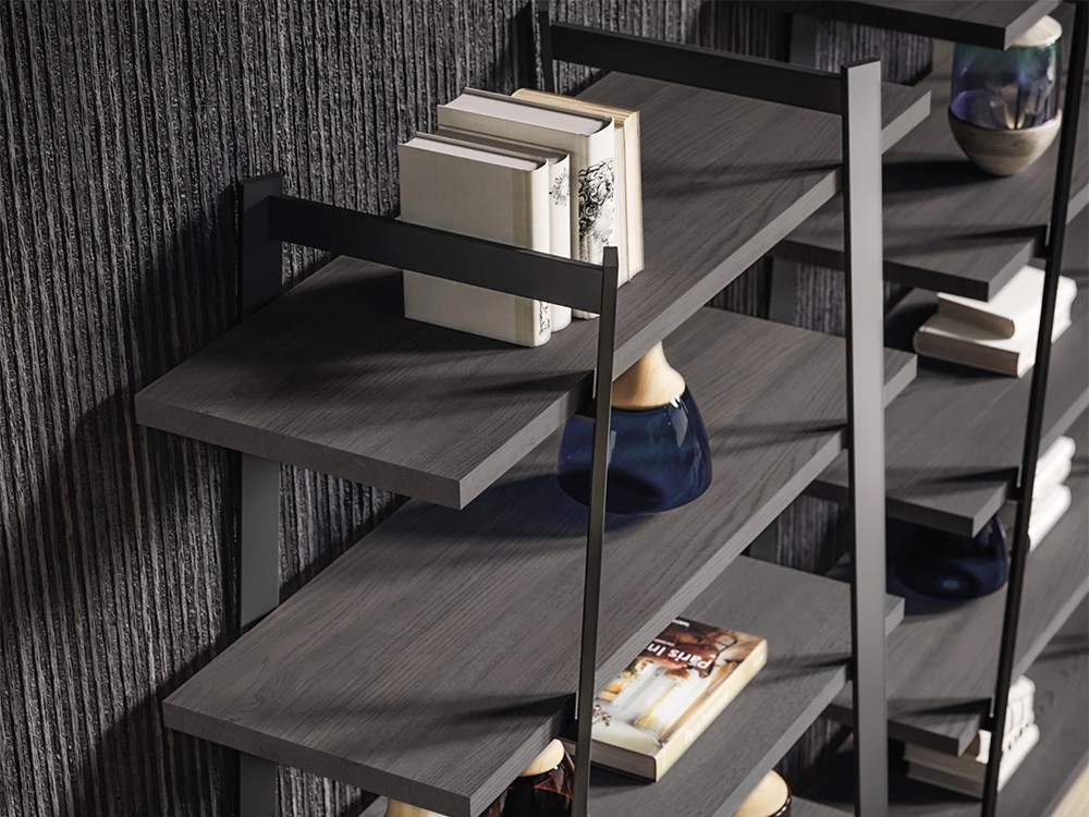 Librería Step de madera de roble Devina Nais - 3