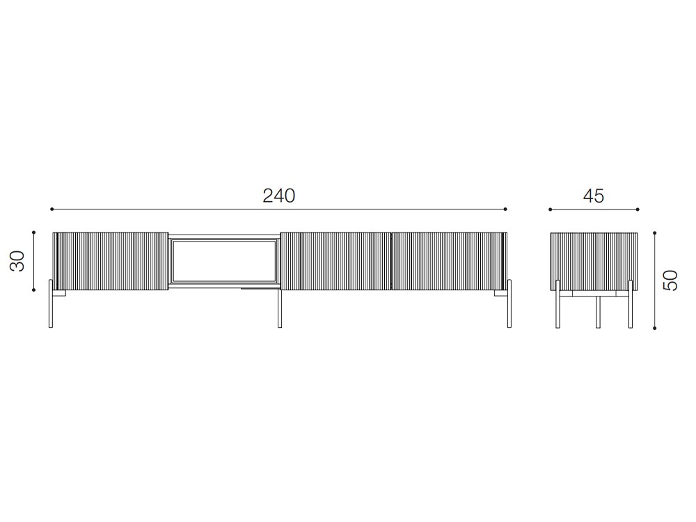 Mueble TV de roble Zero.22 de devina Nais - 9